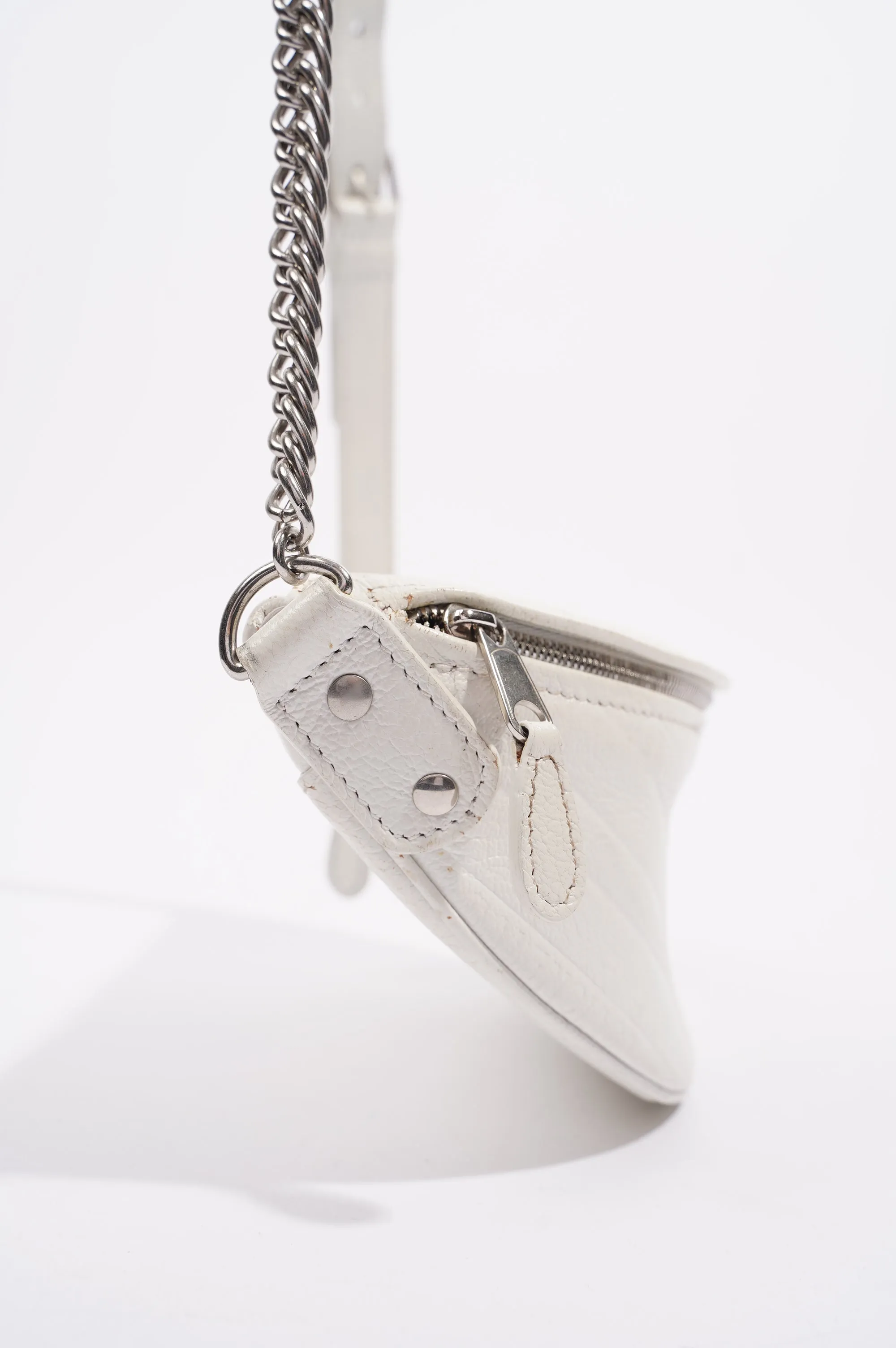 Balenciaga Womens Souvenir Bumbag White XS
