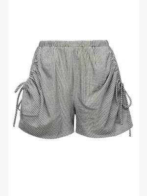 Little l Tween Girls Striped Woven Ruched Shorts
