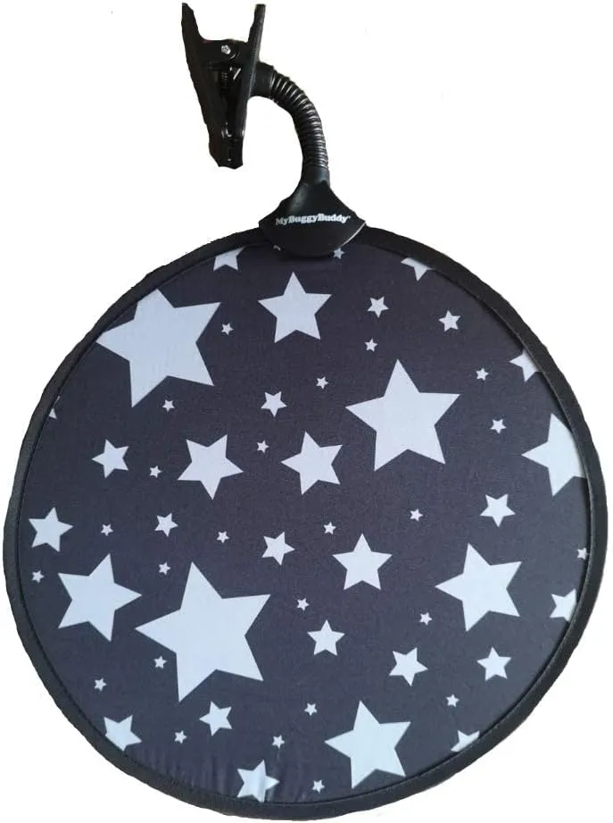 My Buggy Buddy Sunshade Silver Stars